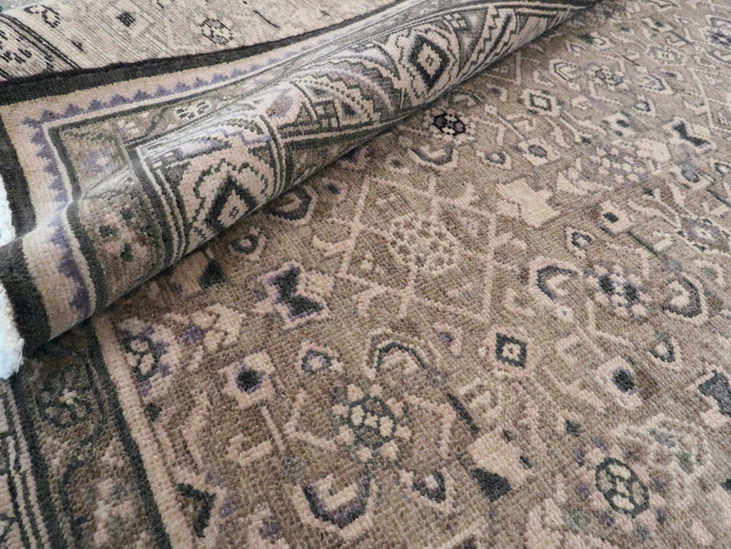 Vintage Persian Malayer Wide Gallery Runner, No.28770 - Gss