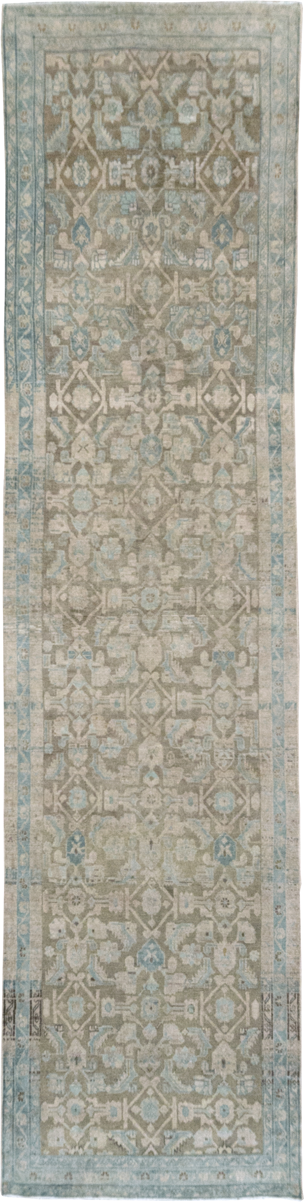 Vintage Persian Malayer Wide Gallery Runner, No.28776 - Gss