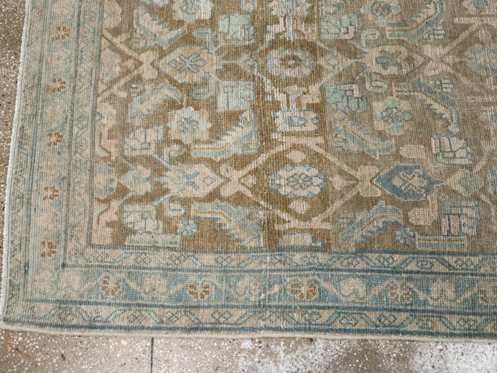 Vintage Persian Malayer Wide Gallery Runner, No.28776 - Gss