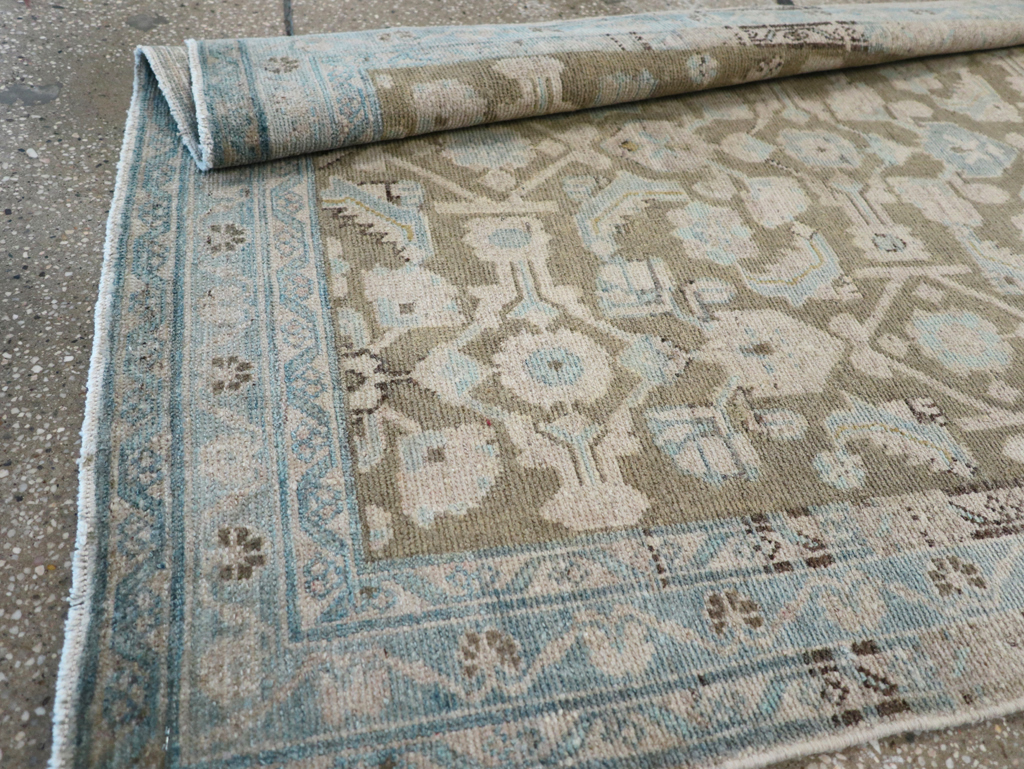 Vintage Persian Malayer Wide Gallery Runner, No.28776 - Gss