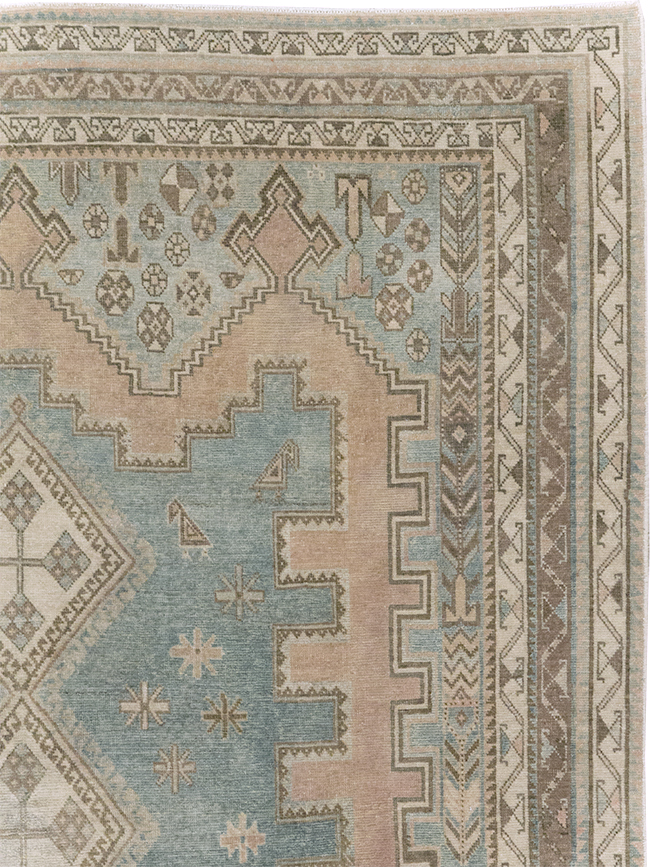Vintage Persian Afshar Accent Rug, No.28777 - Gss