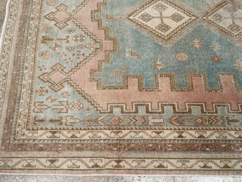 Vintage Persian Afshar Accent Rug, No.28777 - Gss