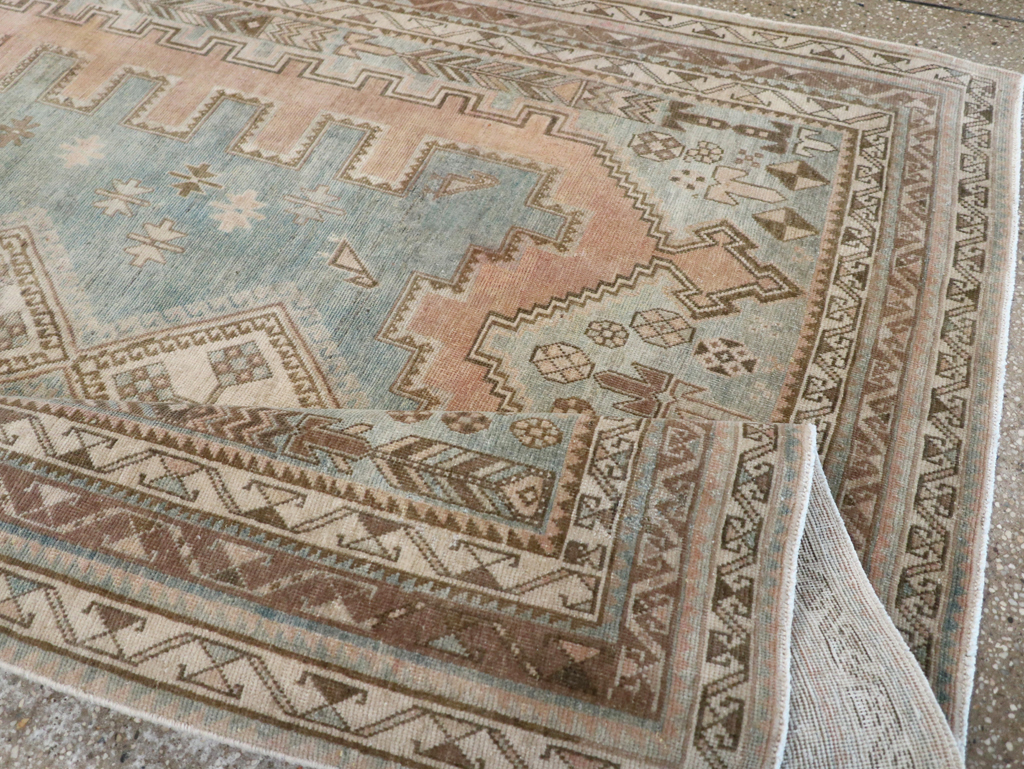 Vintage Persian Afshar Accent Rug, No.28777 - Gss