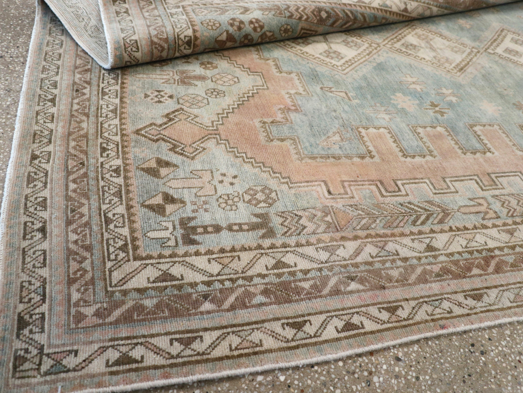 Vintage Persian Afshar Accent Rug, No.28777 - Gss