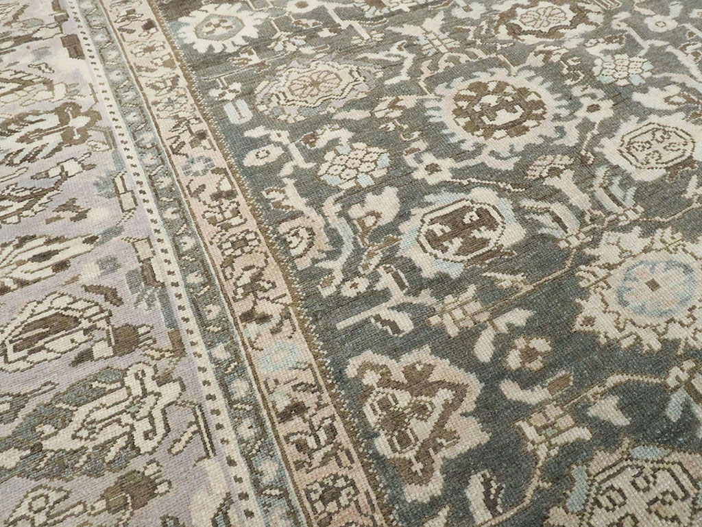 Vintage Persian Malayer Room Size Carpet, No.28781 - Gss