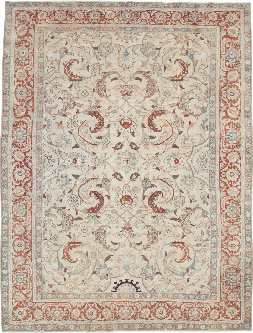 Antique Persian Tabriz Room Size Carpet, No.28783 - Gss