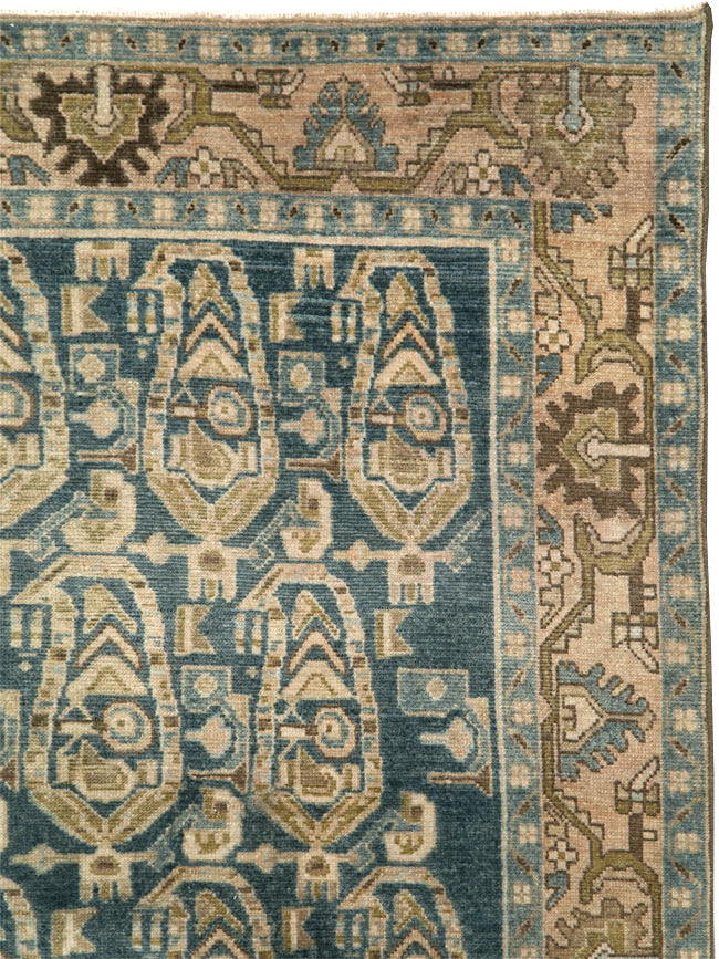 Vintage Persian Malayer Accent Rug, No.28789 - Gss
