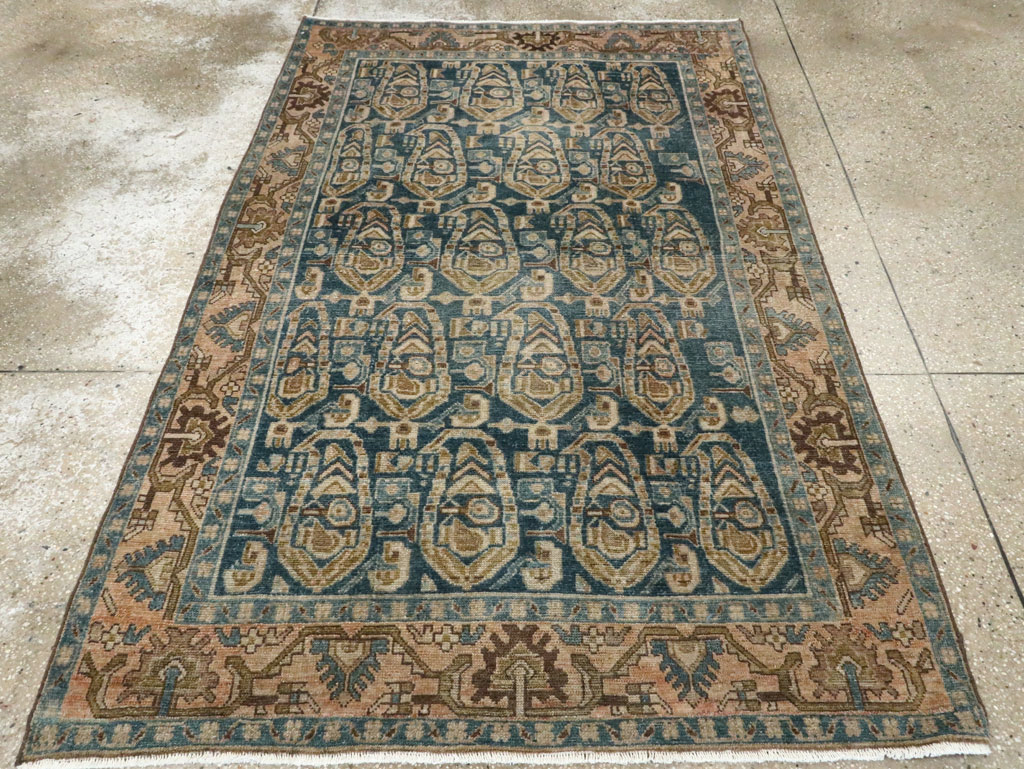 Vintage Persian Malayer Accent Rug, No.28789 - Gss
