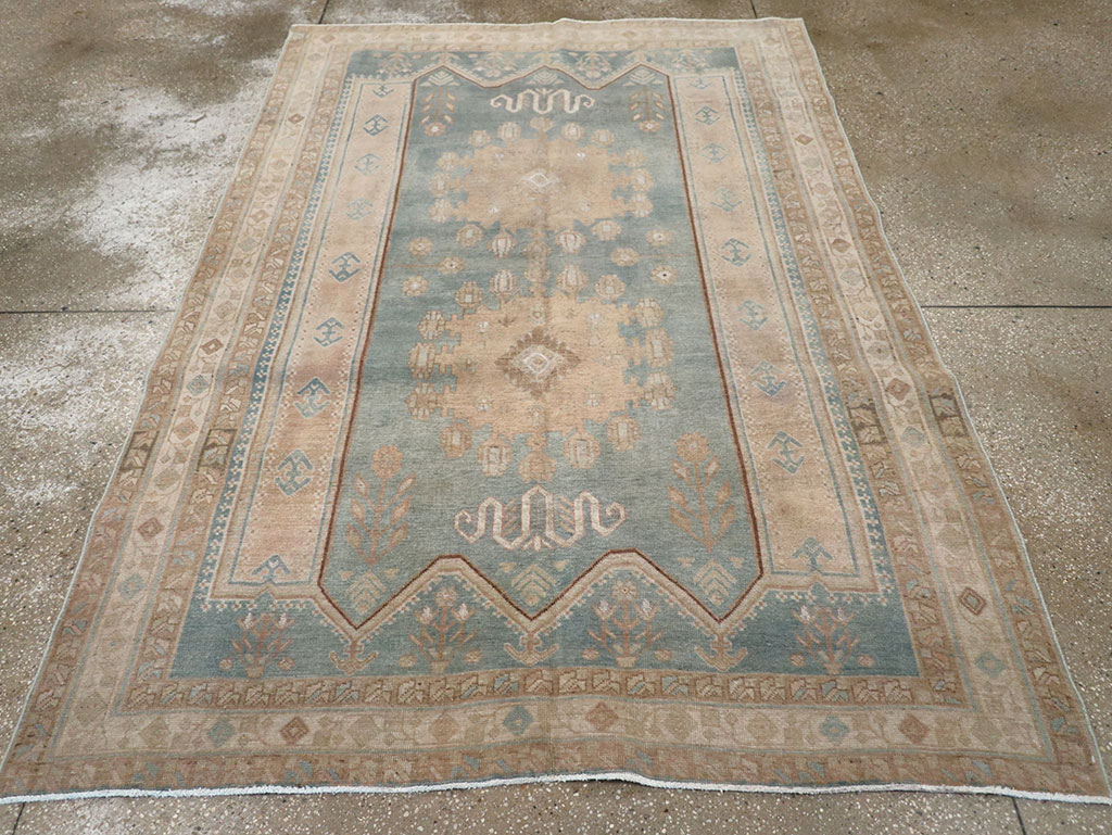 Vintage Persian Afshar Accent Rug, No.28790 - Gss