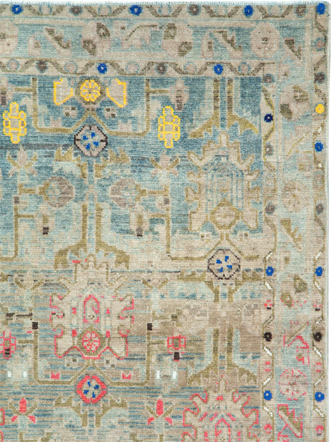 Vintage Persian Malayer Throw Rug, No.28796 - Gss