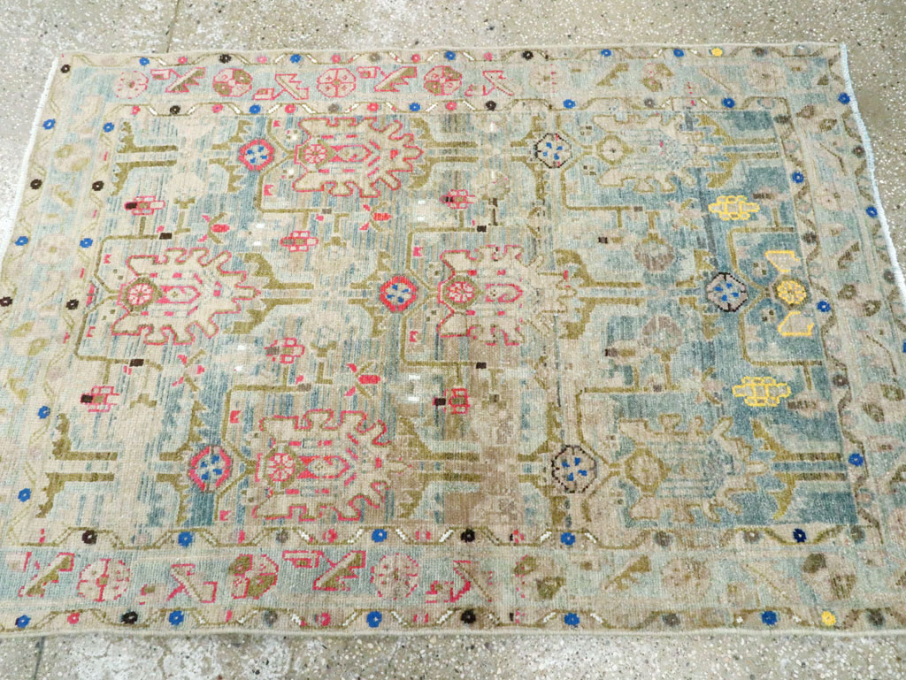 Vintage Persian Malayer Throw Rug, No.28796 - Gss