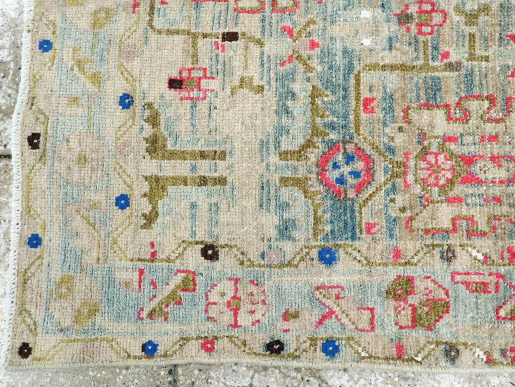 Vintage Persian Malayer Throw Rug, No.28796 - Gss