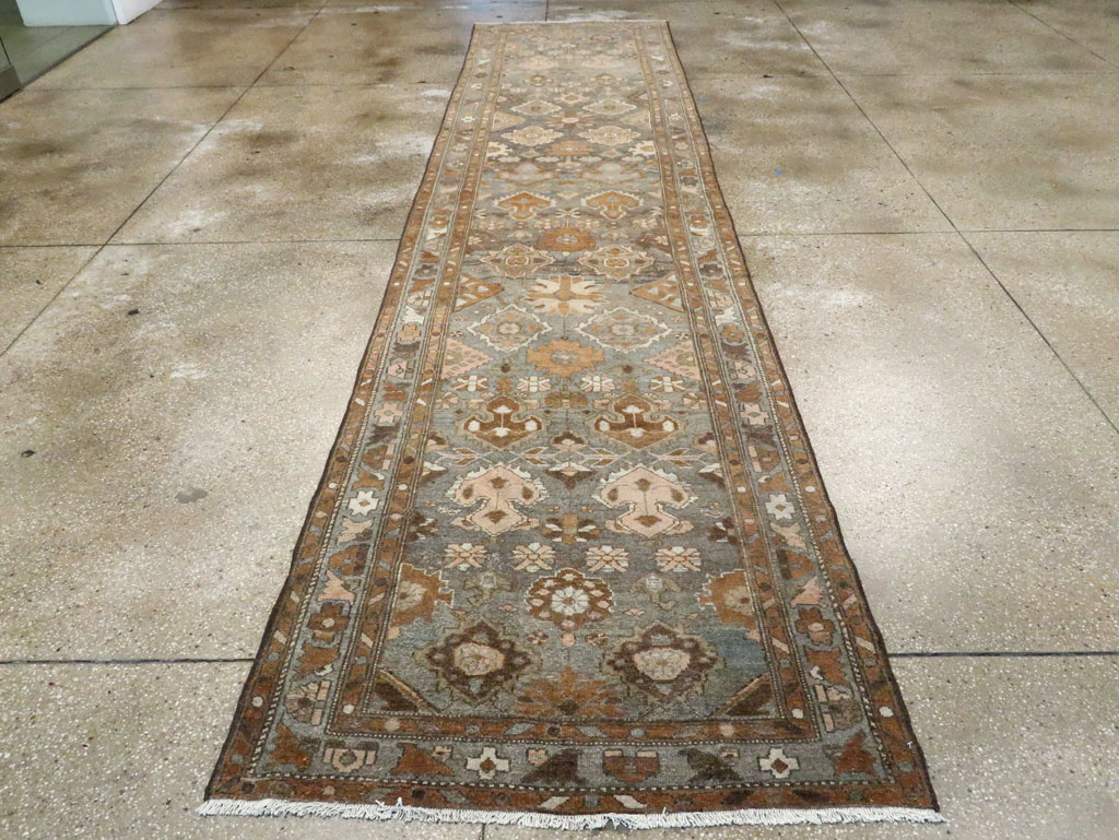Vintage Persian Malayer Long Runner, No.28801 - Gss