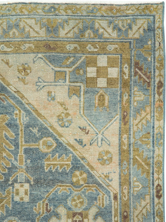 Vintage Persian Malayer Accent Rug, No.28804 - Gss