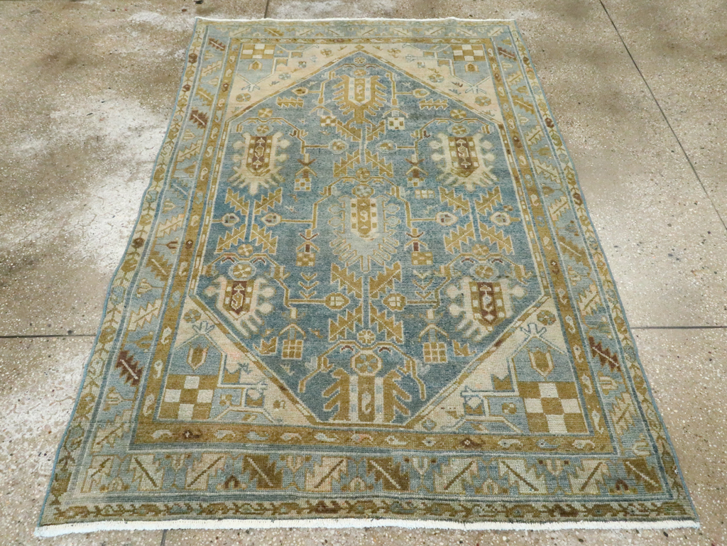 Vintage Persian Malayer Accent Rug, No.28804 - Gss