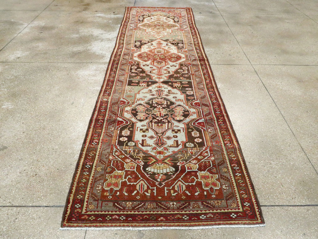Antique Persian Malayer Runner, No.28805 - Gss