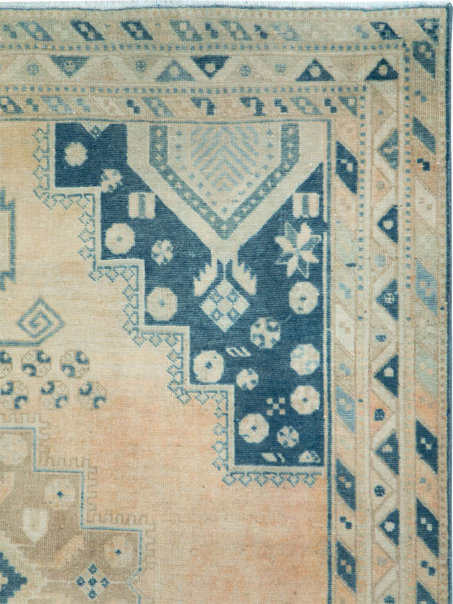 Vintage Persian Afshar Accent Rug, No.28806 - Gss