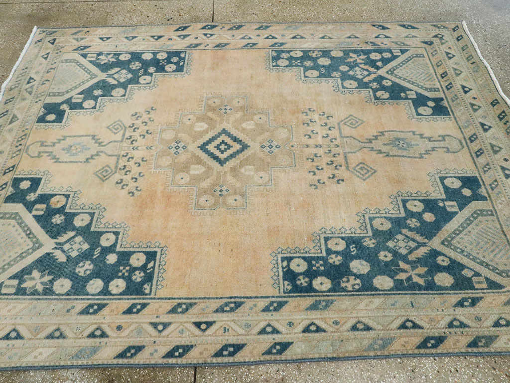 Vintage Persian Afshar Accent Rug, No.28806 - Gss