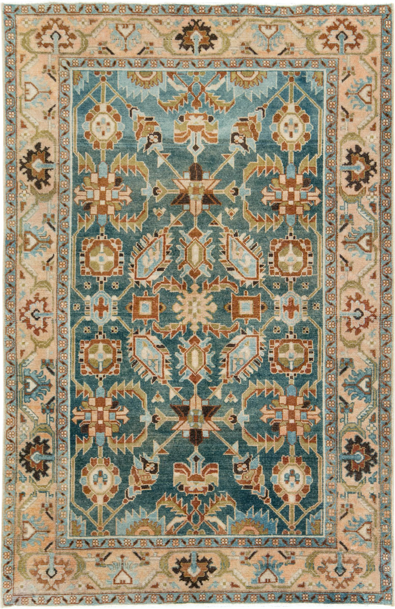 Vintage Persian Malayer Accent Rug, No.28807 - Gss
