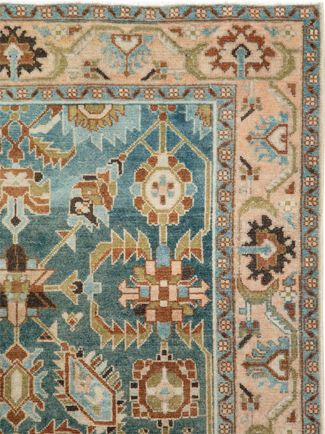 Vintage Persian Malayer Accent Rug, No.28807 - Gss