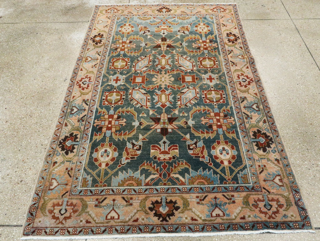 Vintage Persian Malayer Accent Rug, No.28807 - Gss