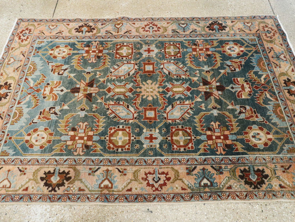 Vintage Persian Malayer Accent Rug, No.28807 - Gss