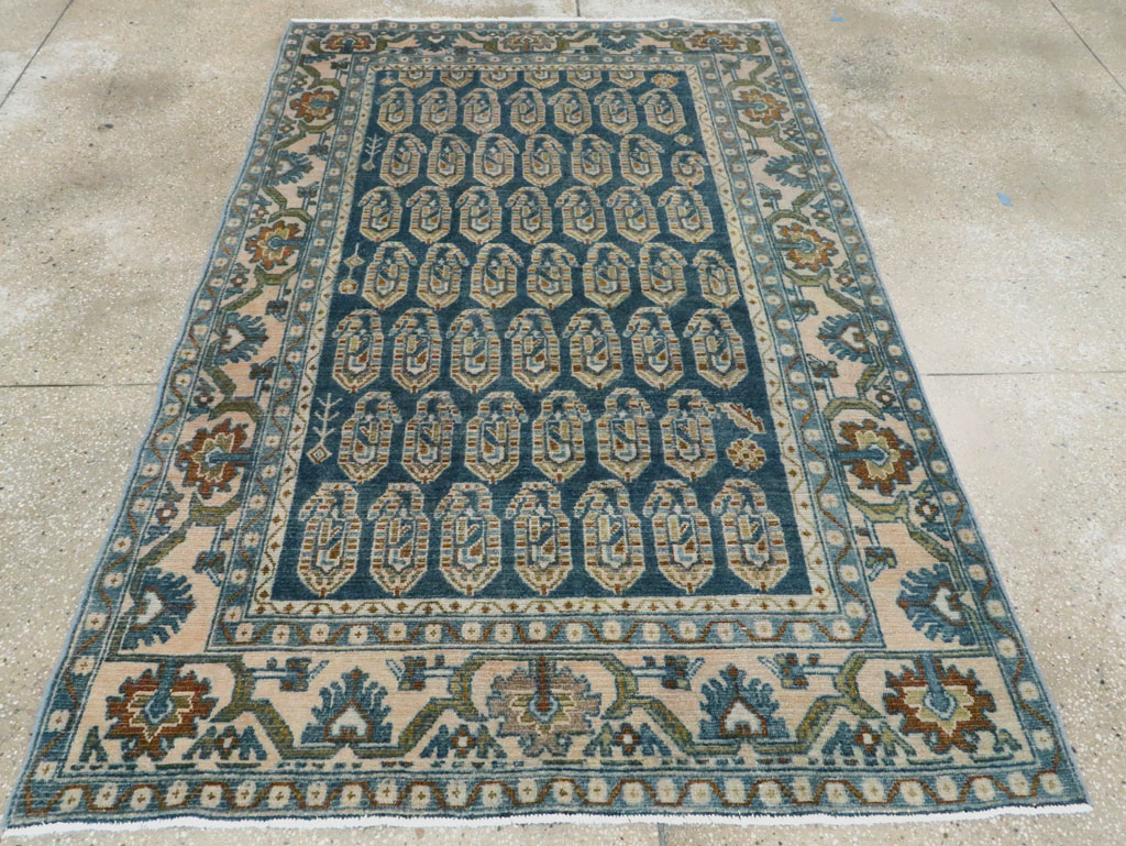 Vintage Persian Malayer Accent Rug, No.28808 - Gss