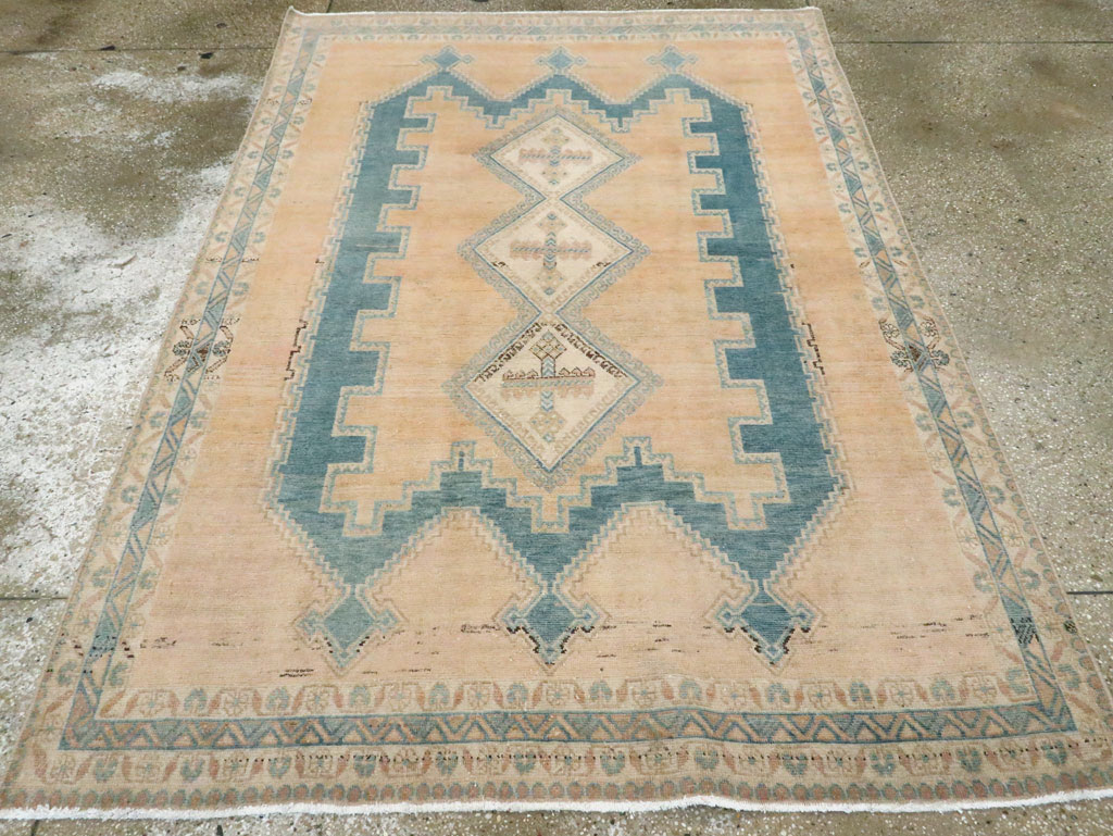 Vintage Persian Afshar Accent Rug, No.28812 - Gss