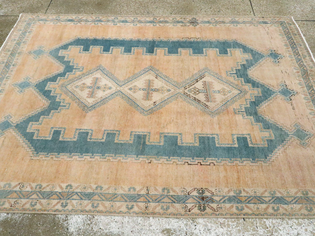 Vintage Persian Afshar Accent Rug, No.28812 - Gss