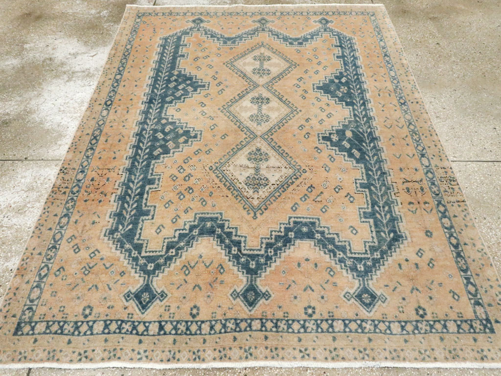 Vintage Persian Afshar Accent Rug, No.28813 - Gss
