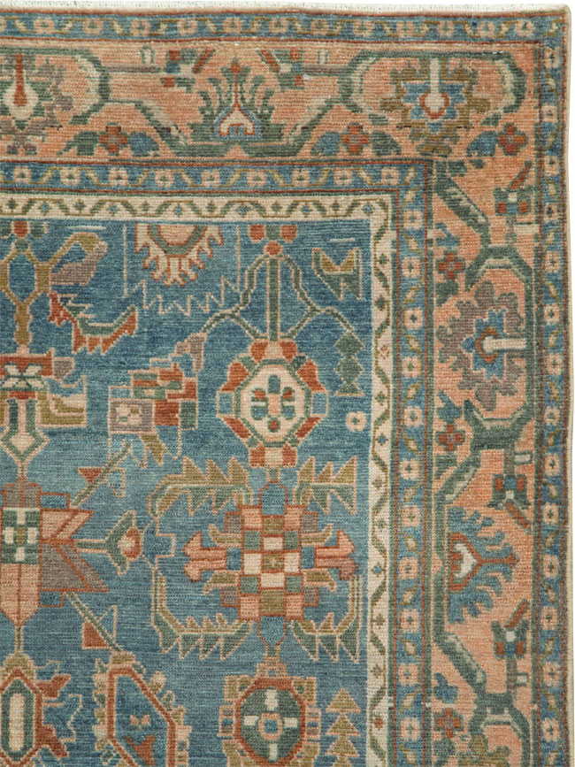 Vintage Persian Malayer Accent Rug, No.28817 - Gss