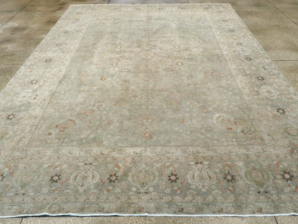 Antique Persian Tabriz Room Size Carpet, No.28822 - Gss
