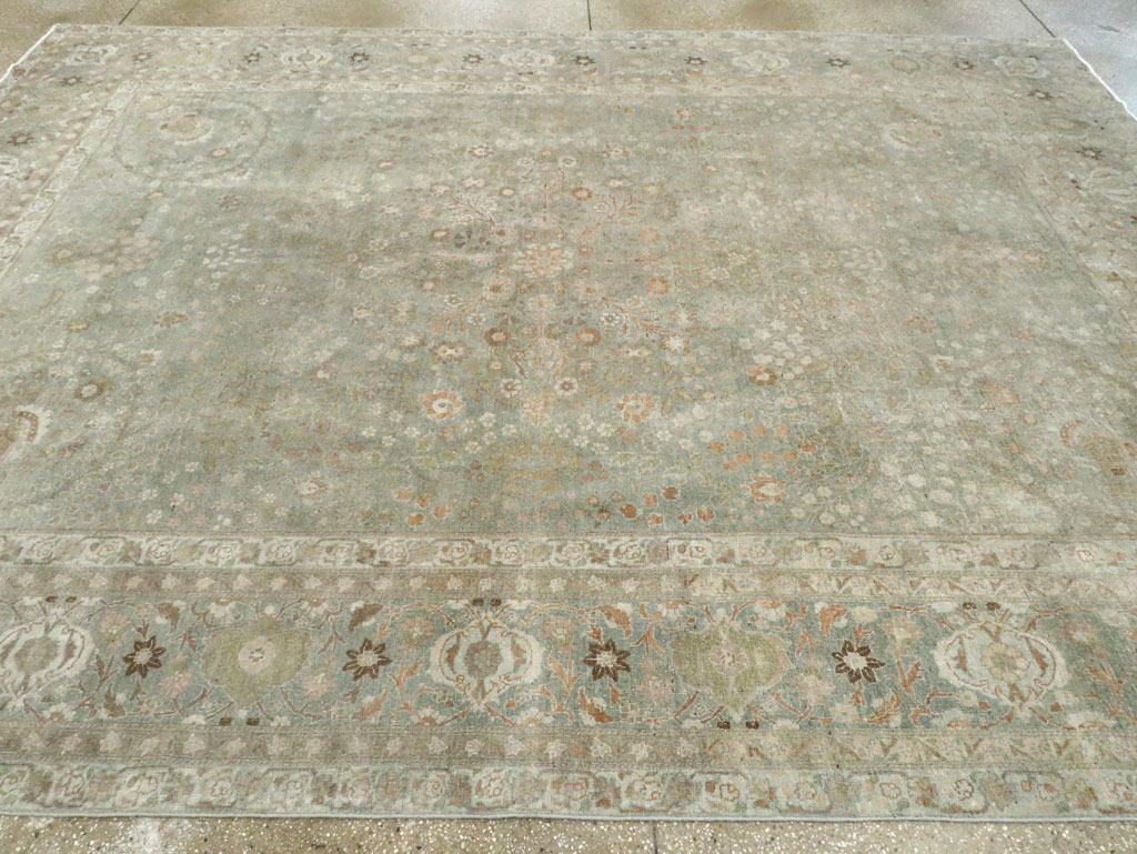 Antique Persian Tabriz Room Size Carpet, No.28822 - Gss