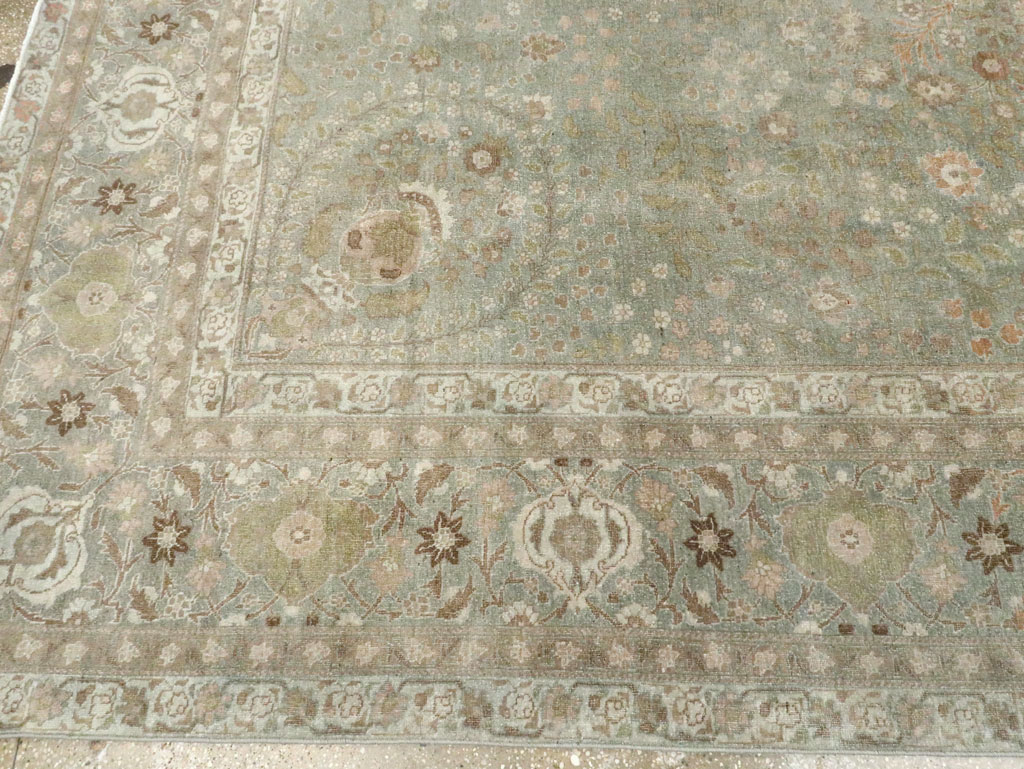 Antique Persian Tabriz Room Size Carpet, No.28822 - Gss