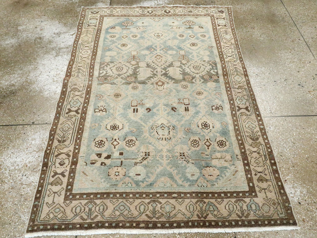 Vintage Persian Malayer Throw Rug, No.28823 - Gss