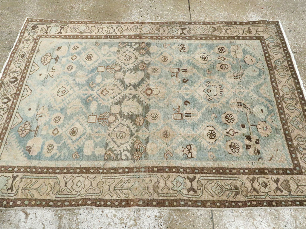 Vintage Persian Malayer Throw Rug, No.28823 - Gss