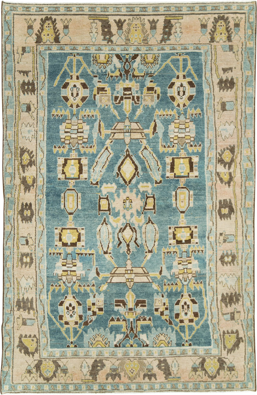 Vintage Persian Malayer Accent Rug, No.28826 - Gss