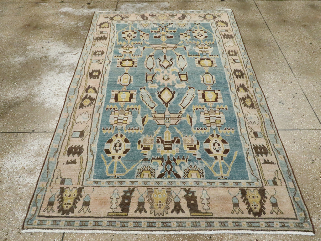 Vintage Persian Malayer Accent Rug, No.28826 - Gss