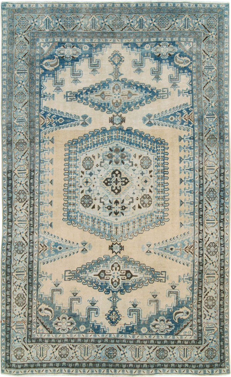 Vintage Persian Veece Accent Carpet, No.28843 - Gss