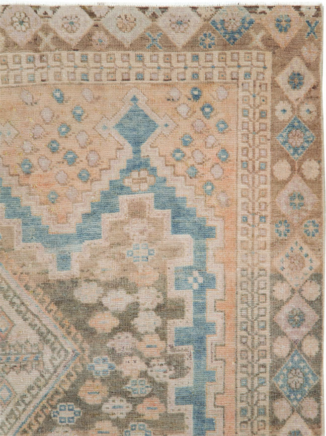 Vintage Persian Afshar Accent Rug, No.28846 - Gss