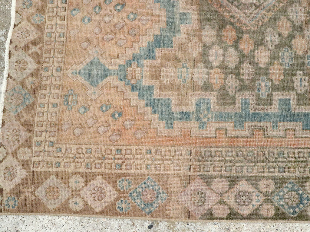 Vintage Persian Afshar Accent Rug, No.28846 - Gss