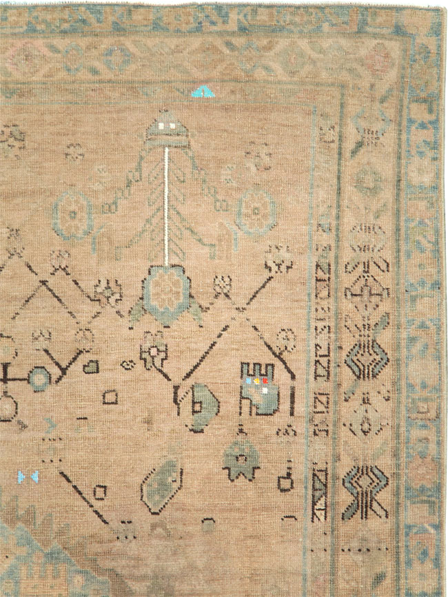 Vintage Persian Afshar Accent Rug, No.28849 - Gss