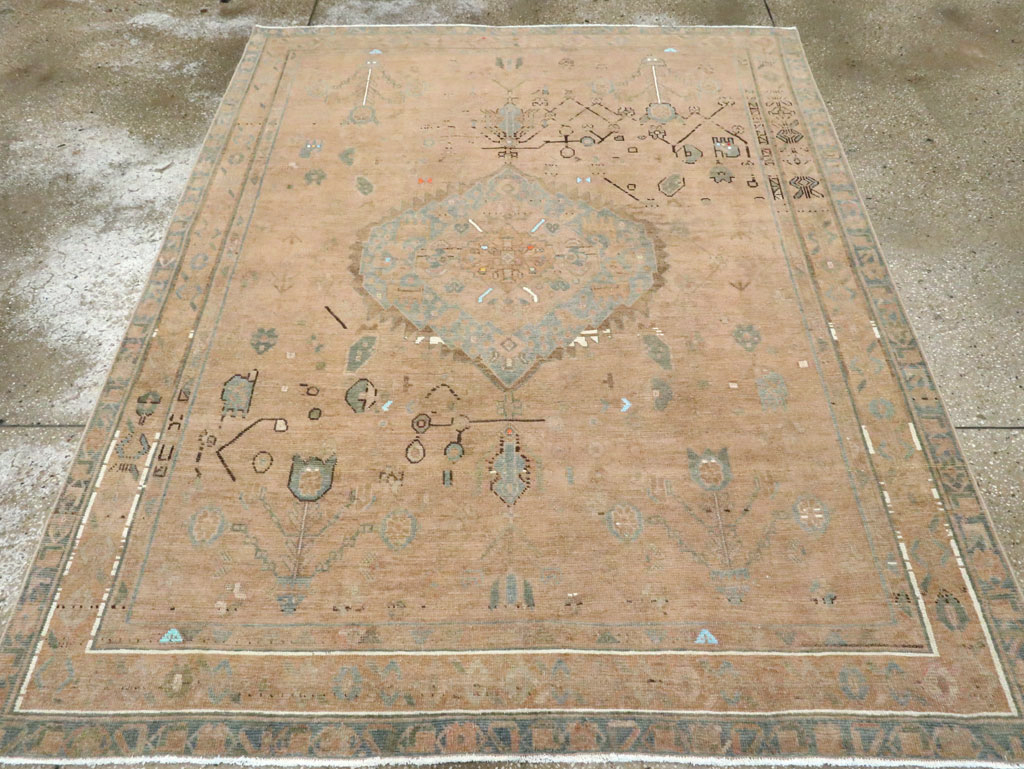 Vintage Persian Afshar Accent Rug, No.28849 - Gss