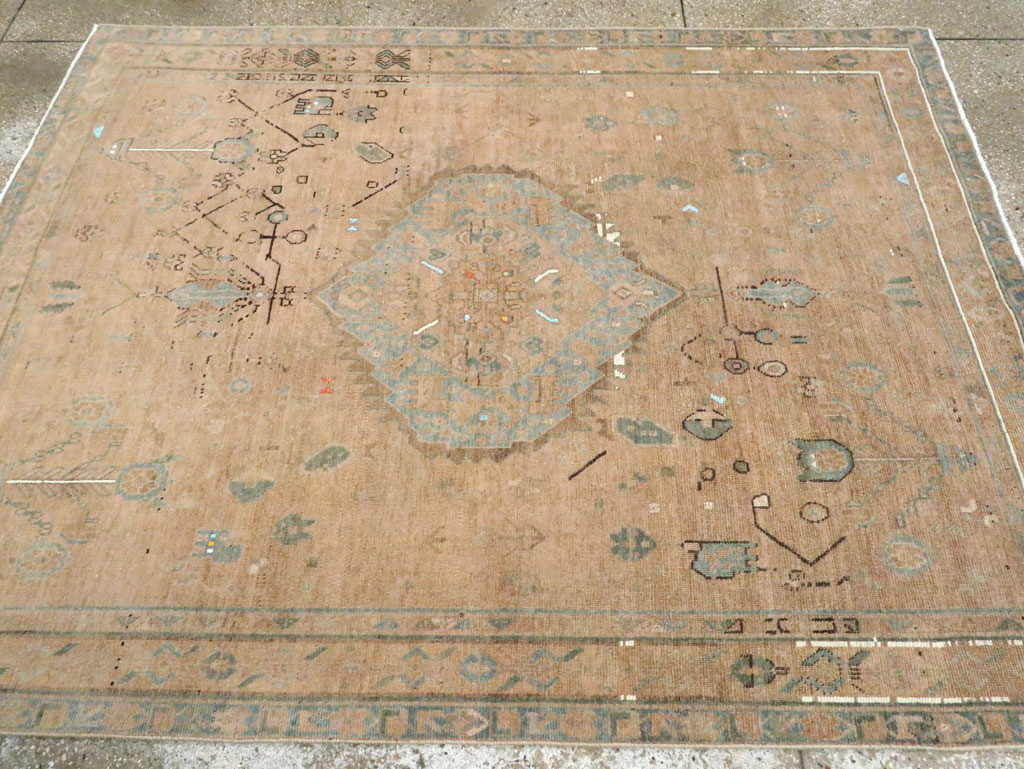 Vintage Persian Afshar Accent Rug, No.28849 - Gss