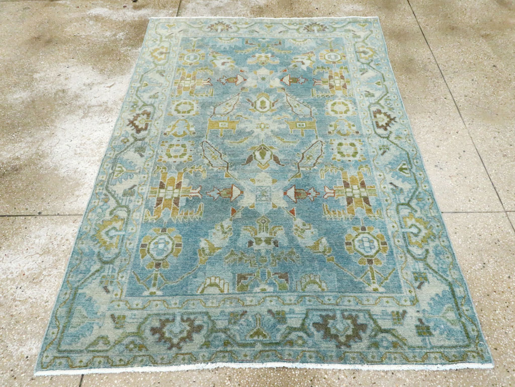 Vintage Persian Malayer Accent Rug, No.28850 - Gss