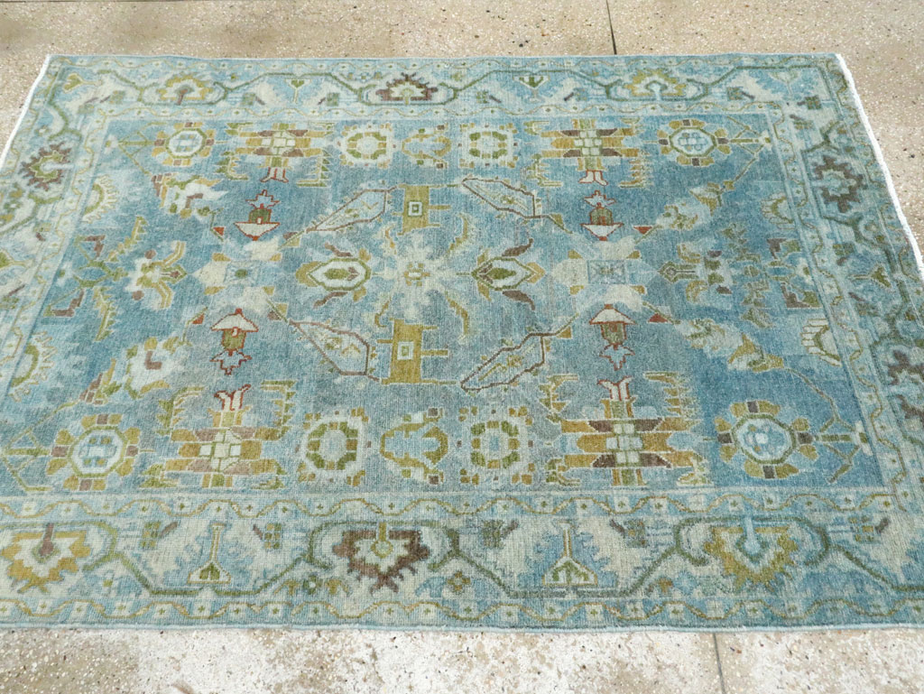 Vintage Persian Malayer Accent Rug, No.28850 - Gss
