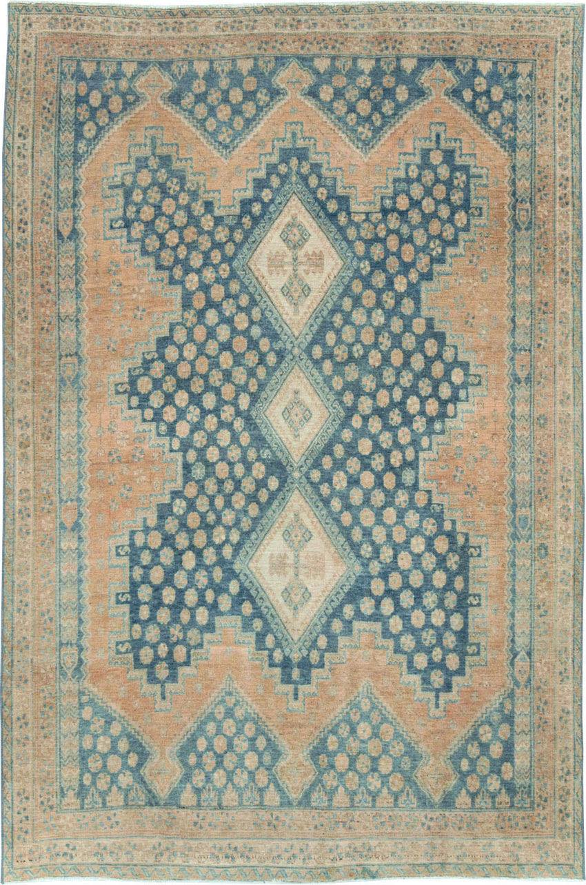 Vintage Persian Afshar Accent Rug, No.28851 - Gss