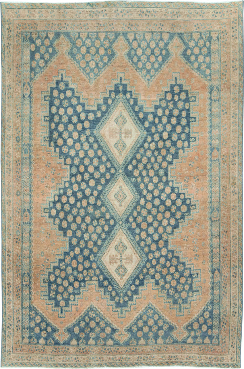 Vintage Persian Afshar Accent Rug, No.28851 - Gss
