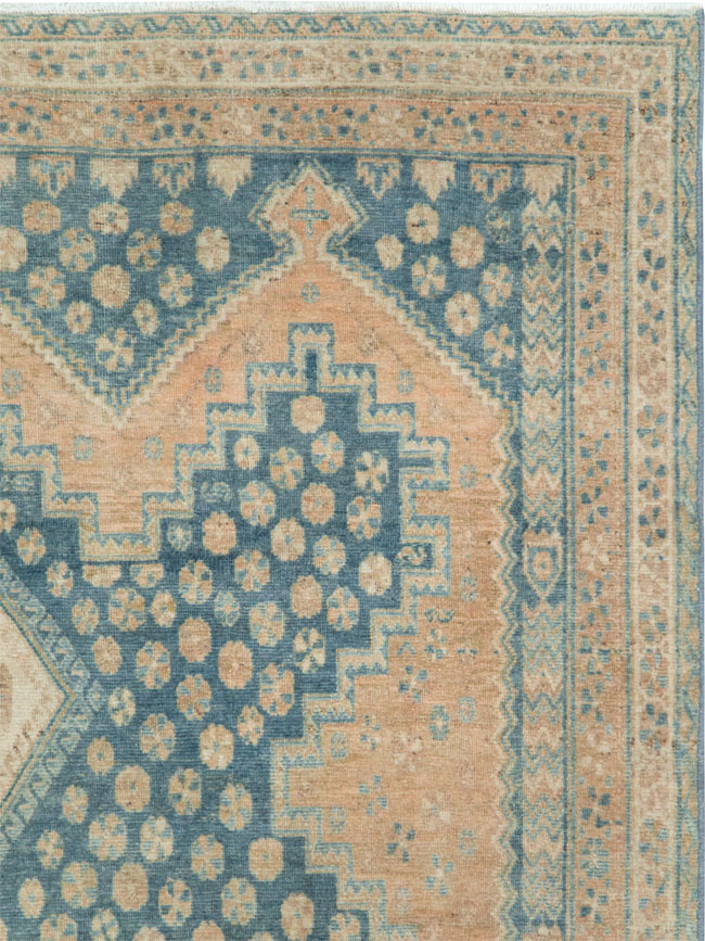 Vintage Persian Afshar Accent Rug, No.28851 - Gss