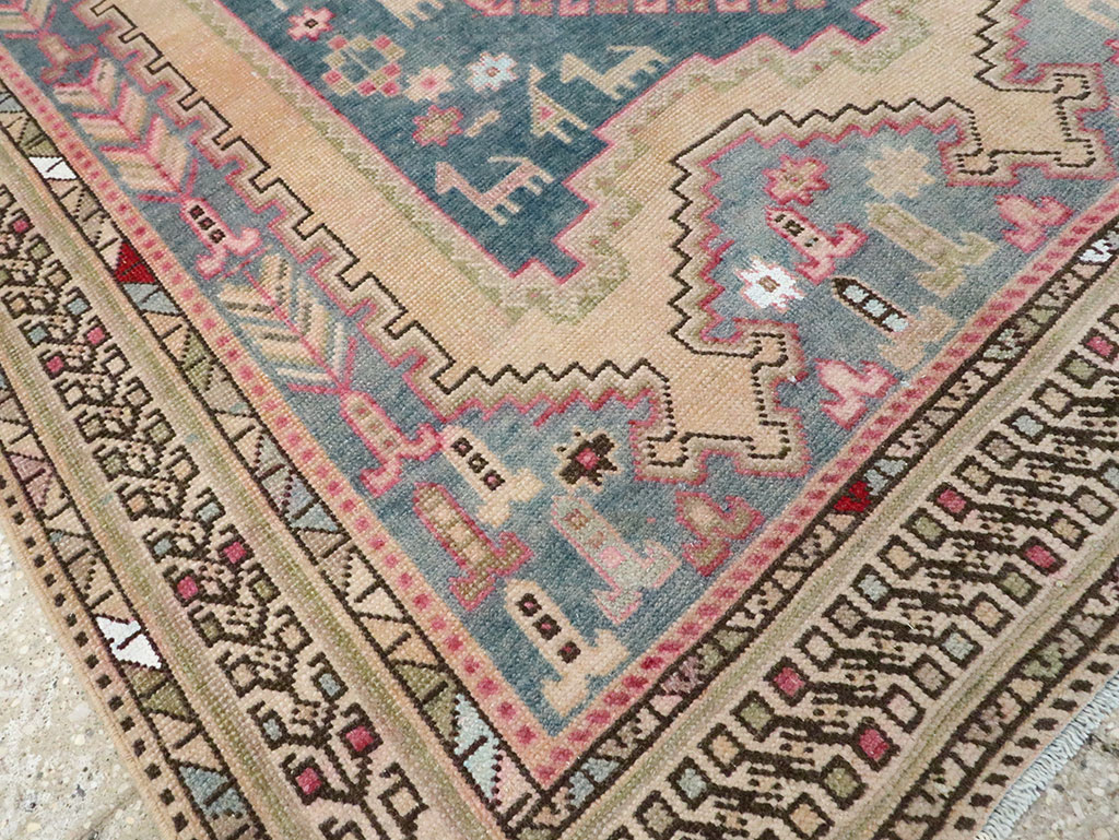 Vintage Persian Afshar Accent Rug, No.28862 - Gss